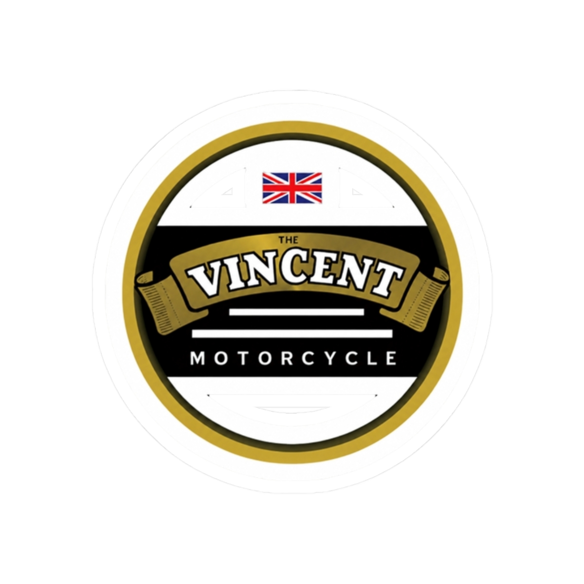 The Vincent Motorcycle England Sticker | Vincent Mason - alternate angle 3, merchandise
