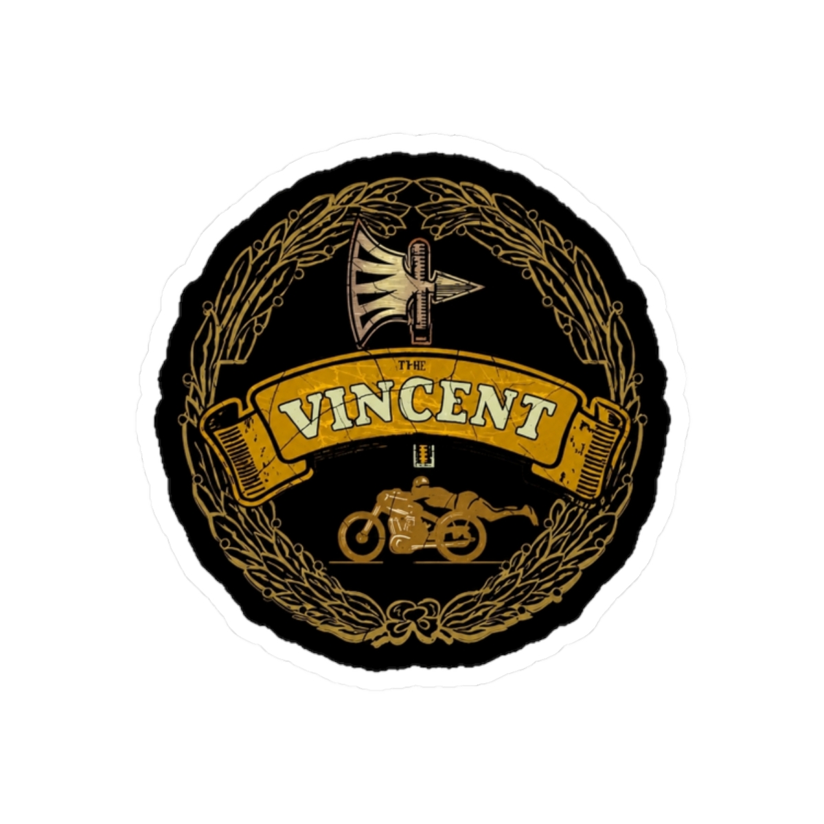 Vincent Motorcycles UK Sticker | Vincent Mason - alternate angle 3, merchandise