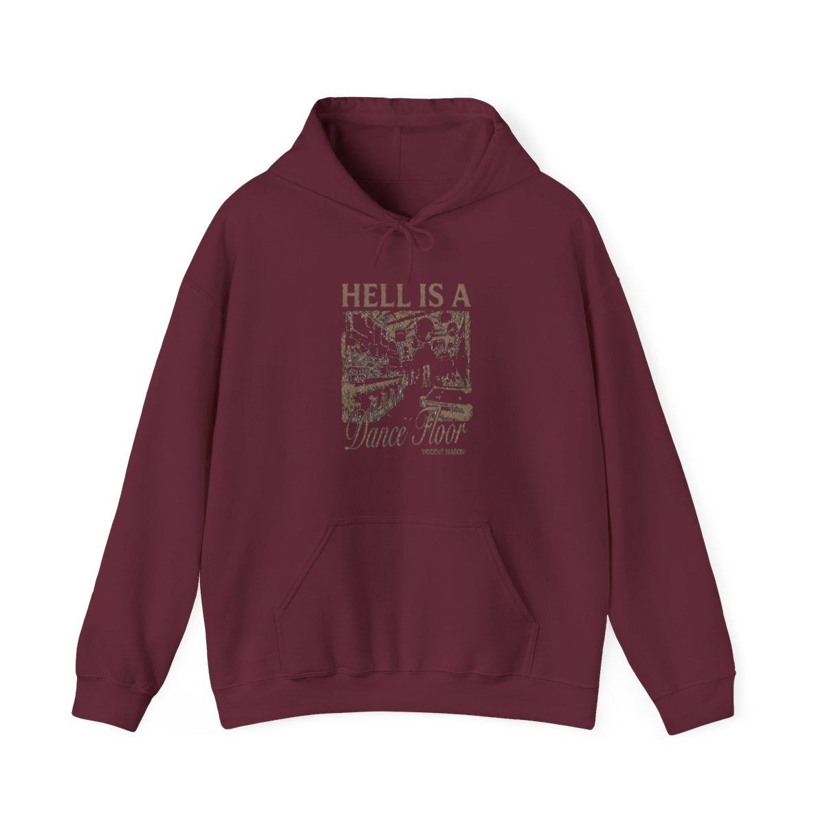 Vincent Mason Hell Is A Dancefloor Vincent Mason shirt, hoodie, Hoodie & apparel - alternate angle 3, merchandise